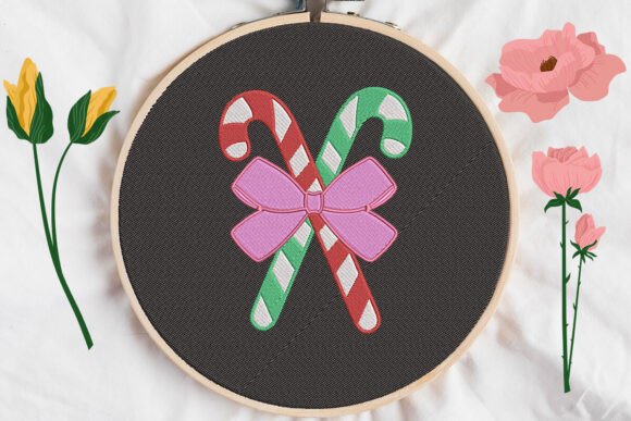 Christmas Candy Cane Embroidery Review