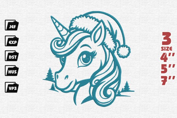 Christmas Magic Santa Unicorn Embroidery Review