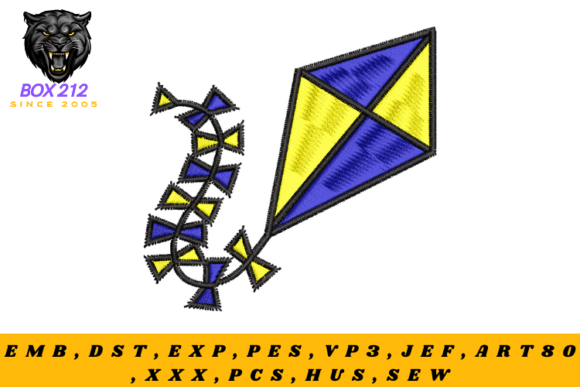Colorful Kite Embroidery Design Review