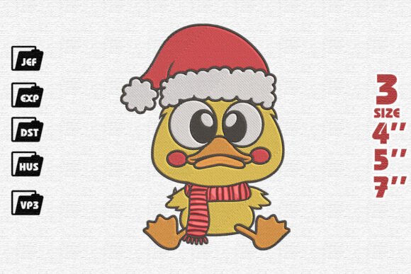 Cute Duck Christmas Embroidery Review