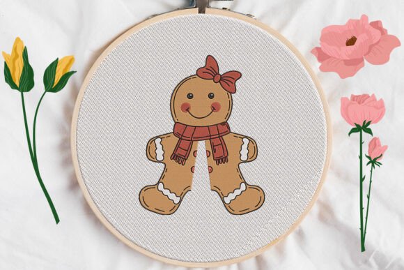 Cute Gingerbread Girl Applique Embroidery Review