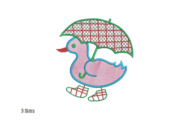 Duck with Umbrella Embroidery Design Review