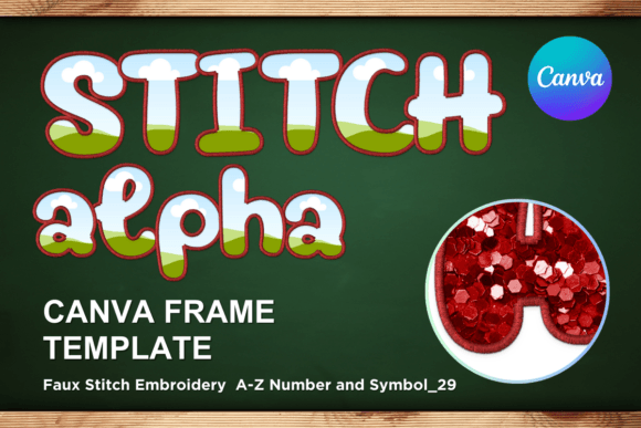 Faux Embroidery Canva Frame Letters_29 Review