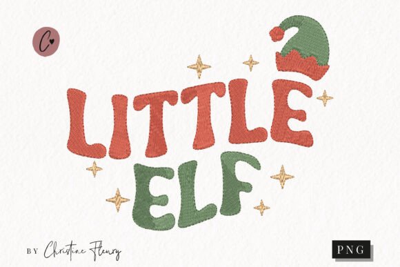 Faux Embroidery Little Elf PNG Review