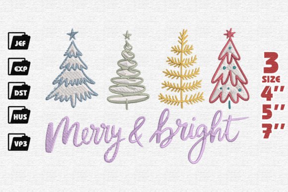 Festive Christmas Trees Embroidery Review