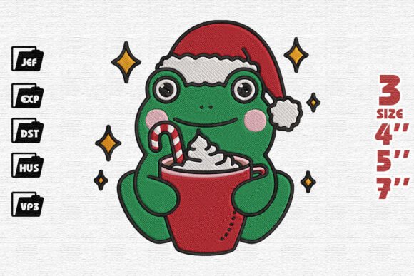 Hoppy Holidays with Christmas Frog Embroidery Review