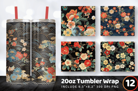 Japanese Floral Embroidery Tumbler Wrap Review