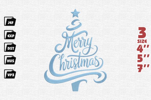 Merry Christmas Tree Embroidery Review