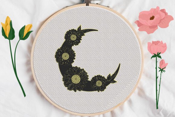 Moon Sunflower Embroidery Review