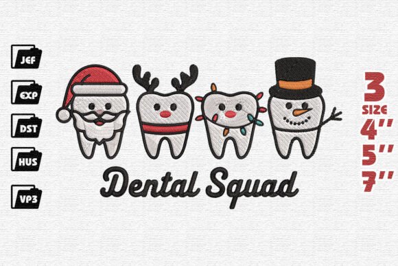 Review: Merry Christmas Embroidery, Cute Dental Squad