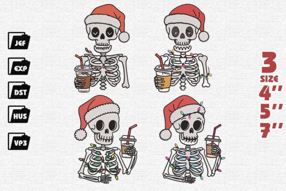 Skeleton Christmas Embroidery Review