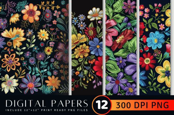Summer Embroidery Floral Flower Digital Review